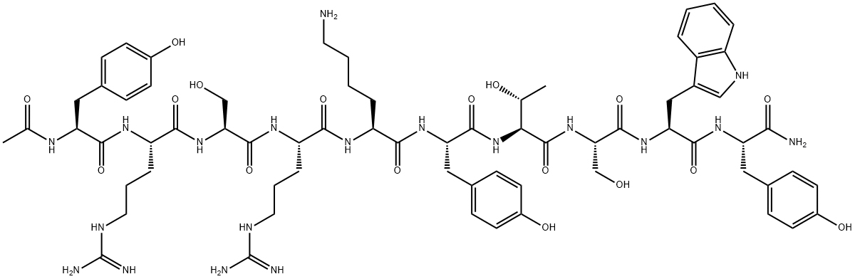 Chemical Structure and Physical Properties of Acetyl Hexapeptide-1