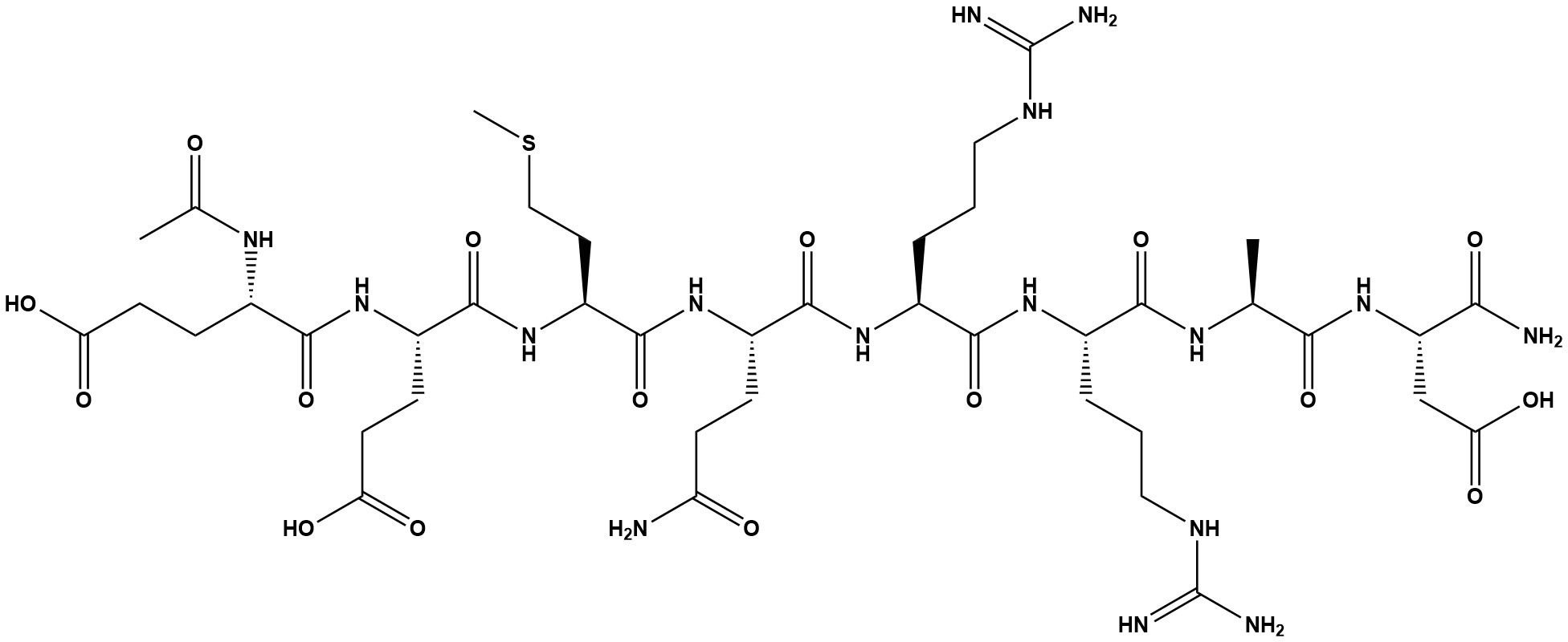 Chemical Structure and Physical Properties of Acetyl Octapeptide-3