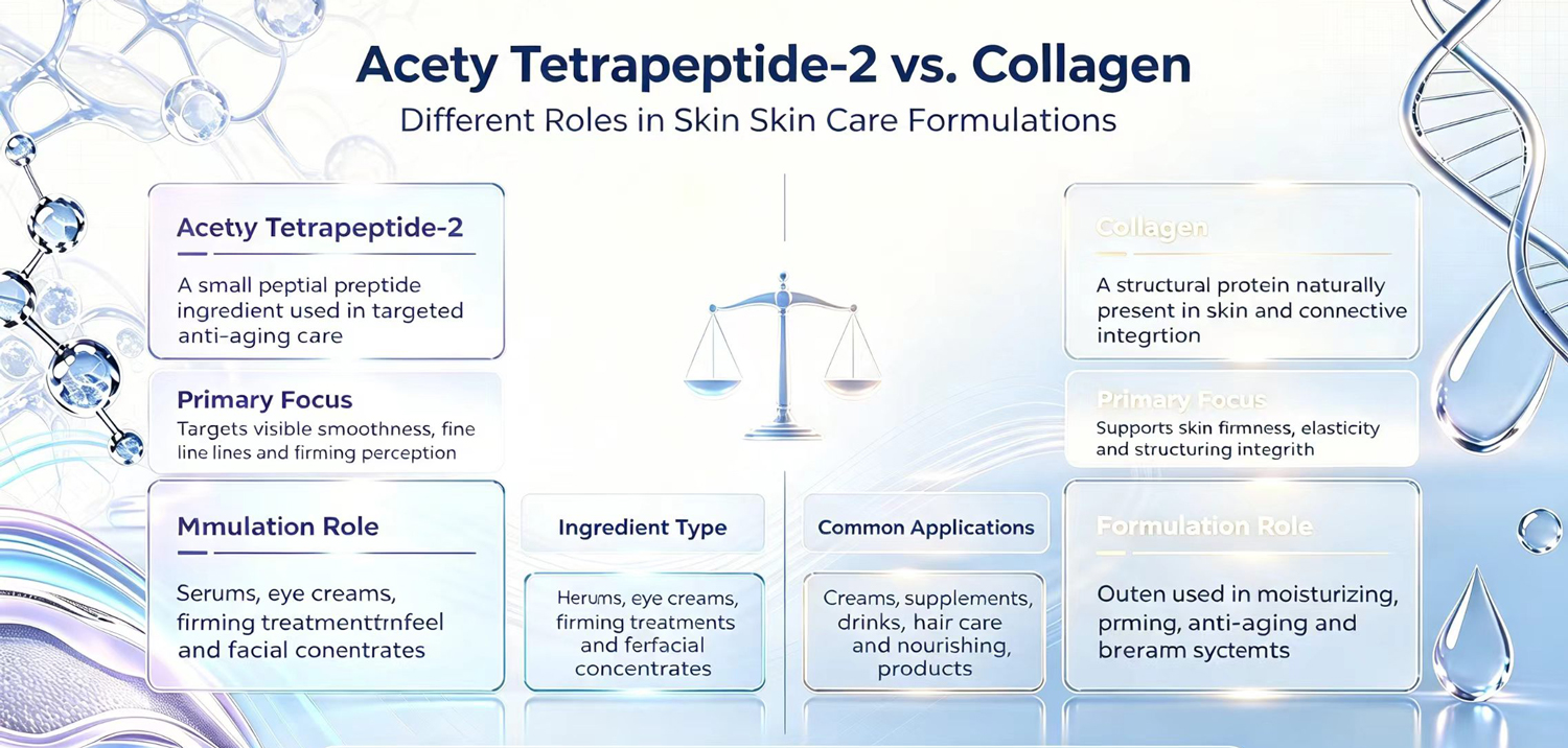 Acetyl Tetrapeptide-2 vs. Collagen