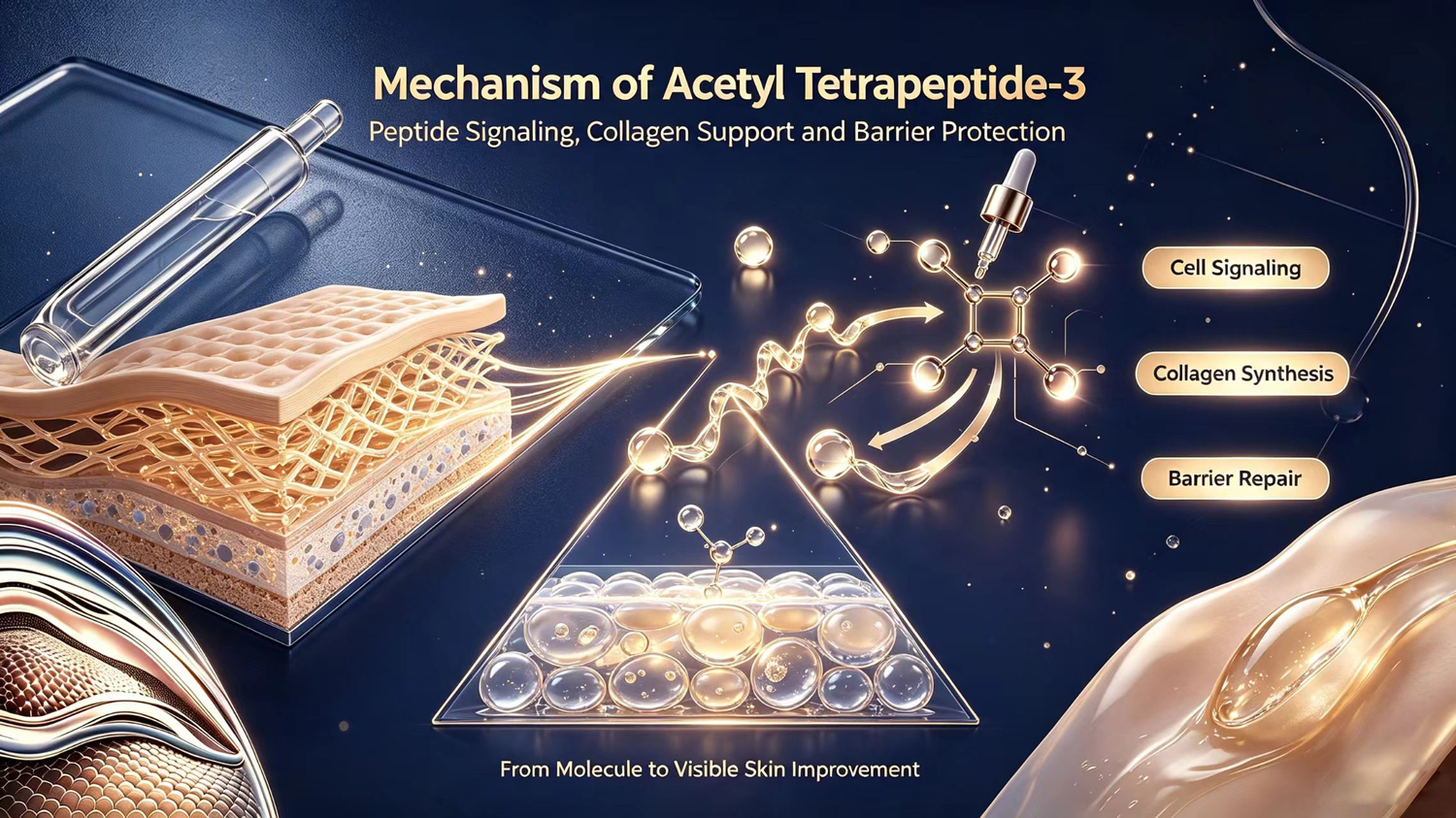Mechanism of Acetyl Tetrapeptide-3